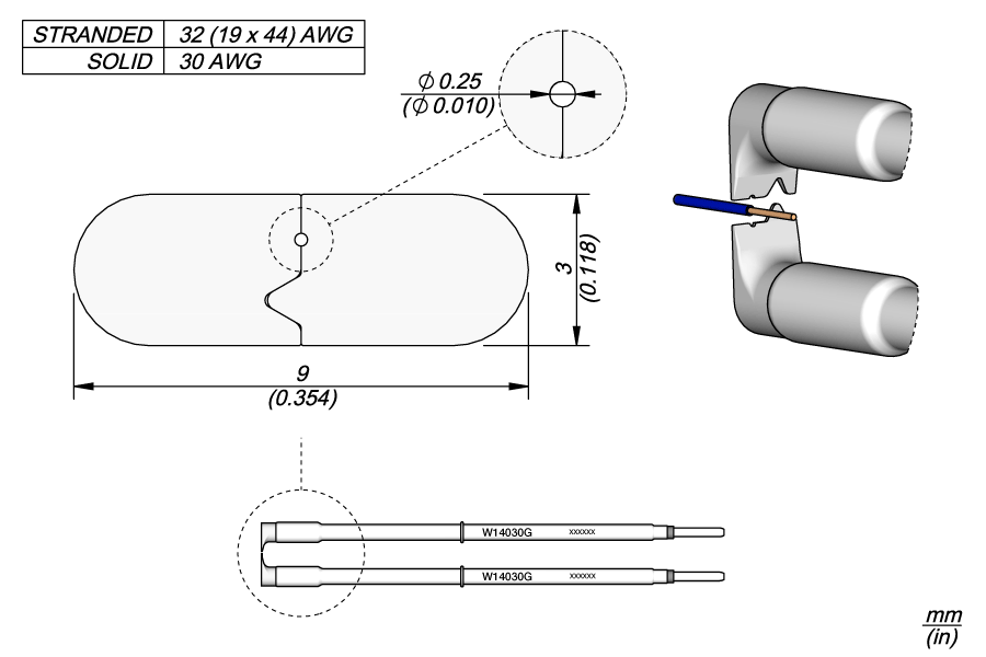 W14030G - 30G Cartridges Ø 0.25mm